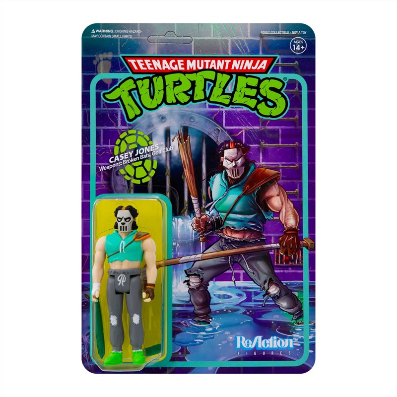 Figura Reaction As Tartarugas Ninja Casey Jones Figura Reaction As Tartarugas Ninja Casey Jones