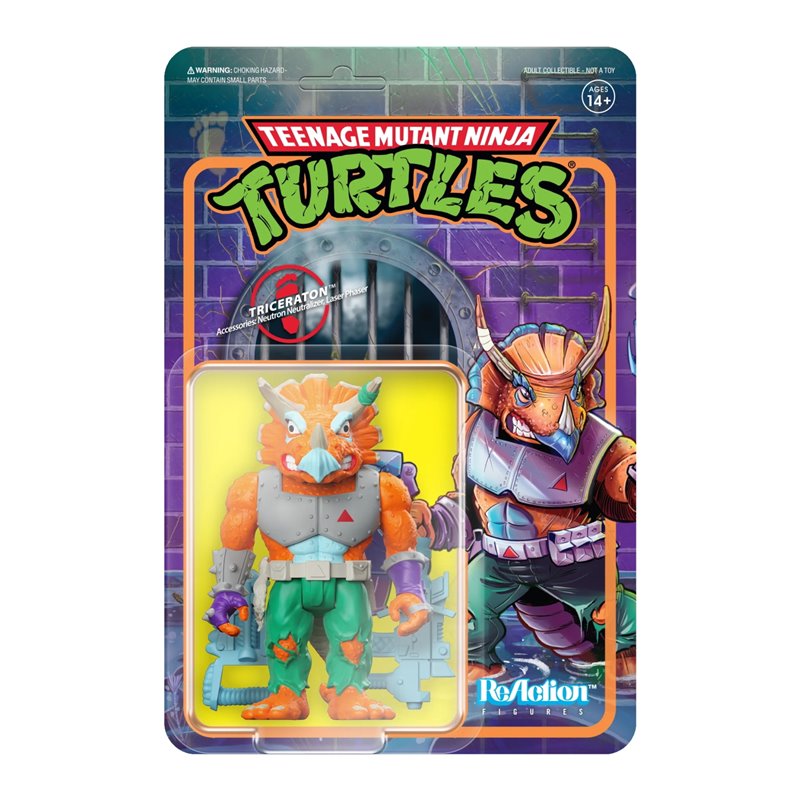 Figura Reaction As Tartarugas Ninja Triceraton Figura Reaction As Tartarugas Ninja Triceraton
