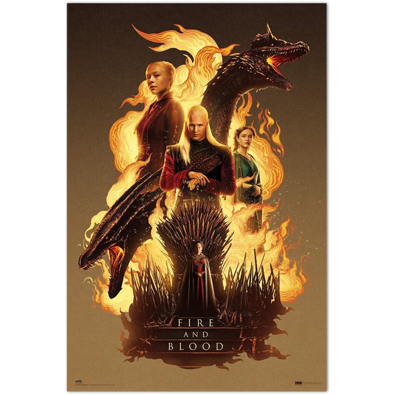 Poster Game of Thrones: House of the Dragon - Fire and Blood