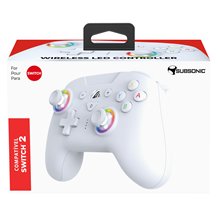 Comando Sem Fios Nintendo Switch - Subsonic Wireless LED RGB (Branco)