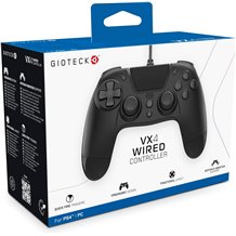 Comando Com Fios Gioteck VX-4 PS4 (Preto)
