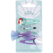 Conjunto 4 Ganchos Cabelo Infantil - Disney: A Pequena Sereia
