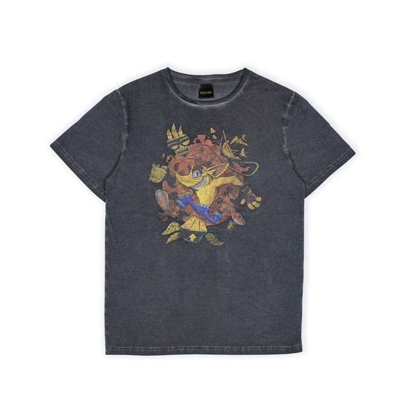 T-Shirt Crash Bandicoot - Oil Wash