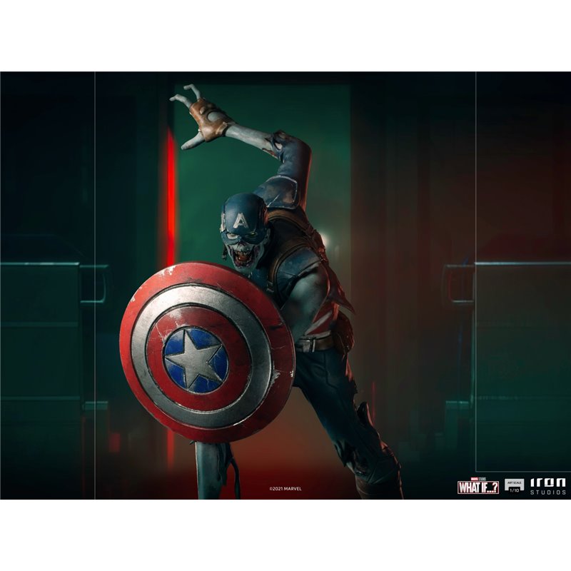 Figura Art Scale What If Capitão América Zombie Figura Art Scale What If Capitão América Zombie