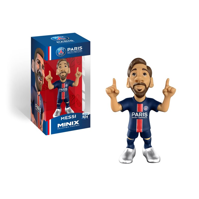 Minix - Football Stars 101 - Figura PVC 12 cm - PSG - Messi 30 Minix - Football Stars 101 - Figura PVC 12 cm - PSG - Messi 30