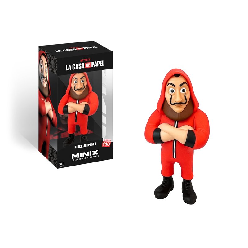 Minix - TV Series 110 - Figura PVC 12 cm - La Casa de Papel - Helsinki com Máscara Minix - TV Series 110 - Figura PVC 12 cm - La Casa de Papel - Helsinki com Máscara