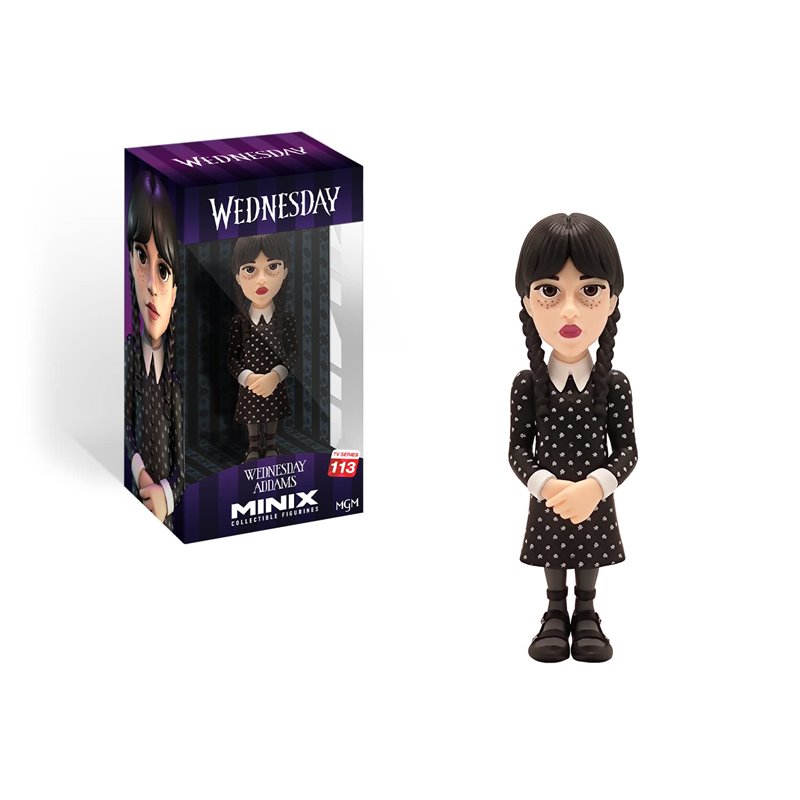 Minix - TV Series 113 - Figura PVC 12 cm - Wednesday - Wednesday Addams Minix - TV Series 113 - Figura PVC 12 cm - Wednesday - Wednesday Addams