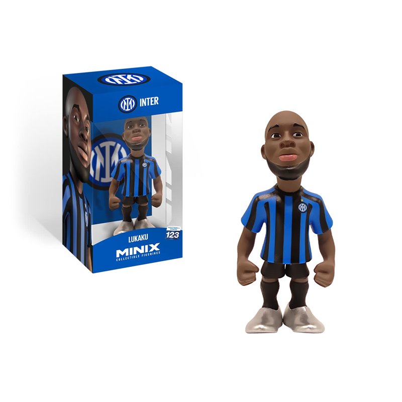 Minix - Football Stars 123- Figura PVC 12 cm - Inter Milan - Lukaku 90 Minix - Football Stars 123- Figura PVC 12 cm - Inter Milan - Lukaku 90