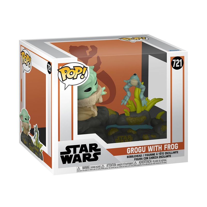 Figura Funko POP Deluxe: The Mandalorian S10– Din Grogu w/Frog?