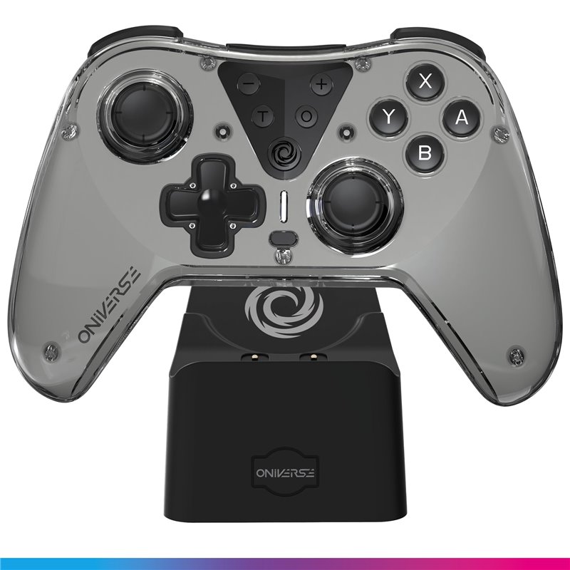 Oniverse - Wireless Astralite Bluetooth Controller Nisa Grey + Charging Station (Switch - Pc - Mobile) Oniverse - Wireless Astralite Bluetooth Controller Nisa Grey + Charging Station (Switch - Pc - Mobile)