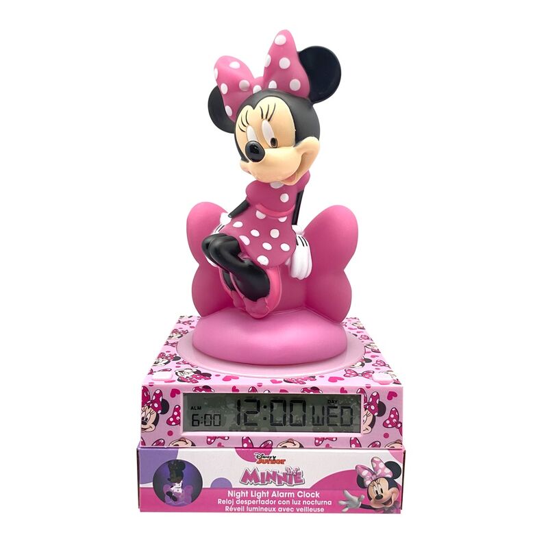 Lampara 3D con despertador Minnie Disney Lampara 3D con despertador Minnie Disney
