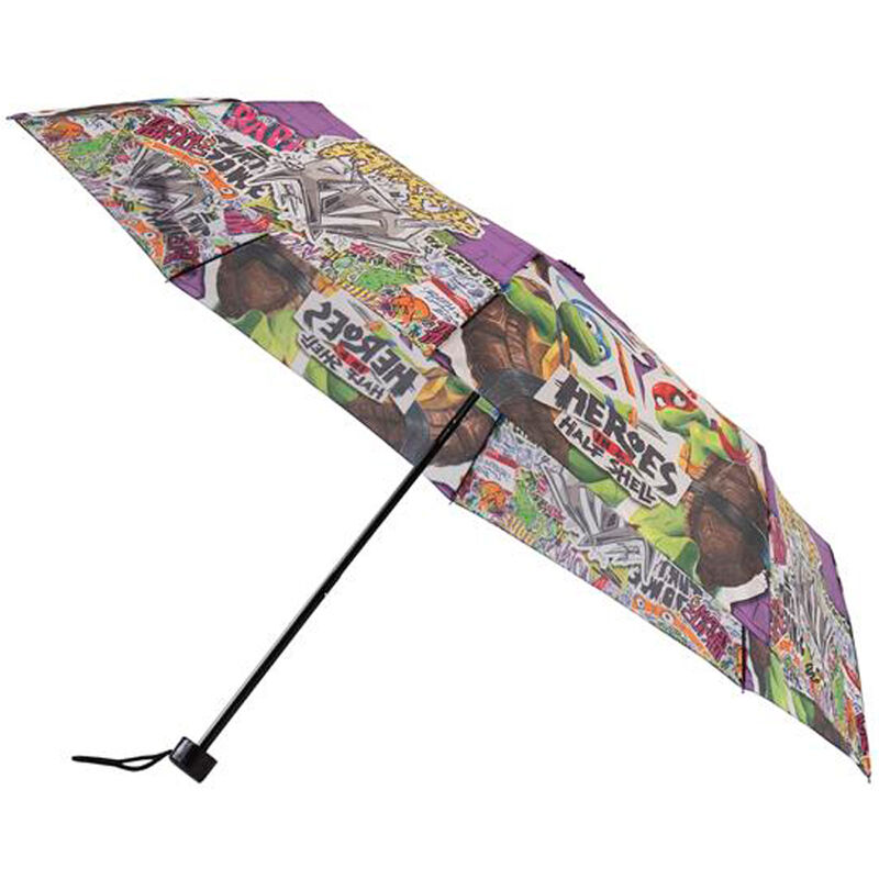Paraguas plegable manual Tortugas Ninja 48cm Paraguas plegable manual Tortugas Ninja 48cm