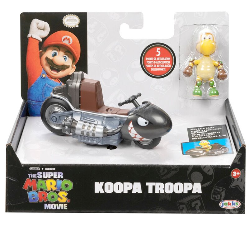 Figura Koopa Troopa Kart La Pelicula Mario Kart 6cm Figura Koopa Troopa Kart La Pelicula Mario Kart 6cm