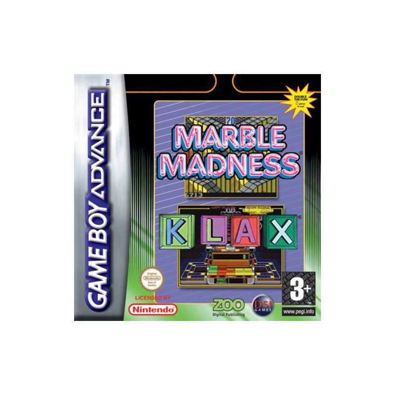 Marble Madness & Klax (Apenas Cartucho) GBA