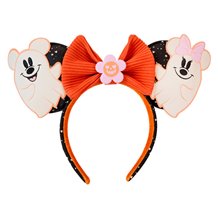 Diadema orejas Floral Ghost Mickey &38 Minnie Disney Loungefly