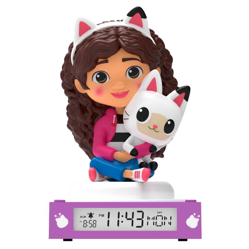 Lampara 3D con despertador La Casa de Muñecas de Gabby Lampara 3D con despertador La Casa de Muñecas de Gabby