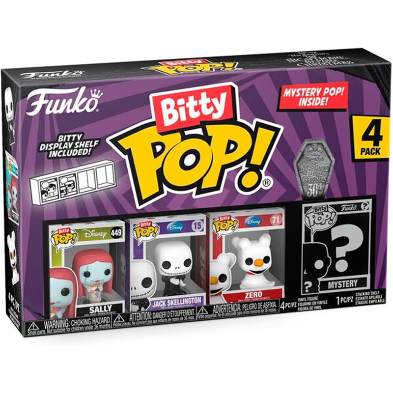 Blister 4 figuras Bitty POP Disney Pesadilla Antes de Navidad Sally Blister 4 figuras Bitty POP Disney Pesadilla Antes de Navidad Sally