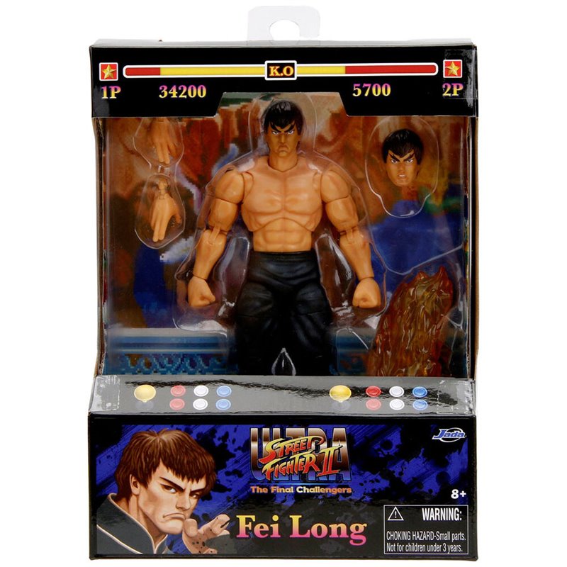 Figura Fei-Long Street Fighter II 15cm Figura Fei-Long Street Fighter II 15cm