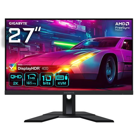 Monitor Gigabyte 27" M27Q-EK IPS QHD 16:9 165Hz FreeSync HDR400 (1ms) Rev2.0