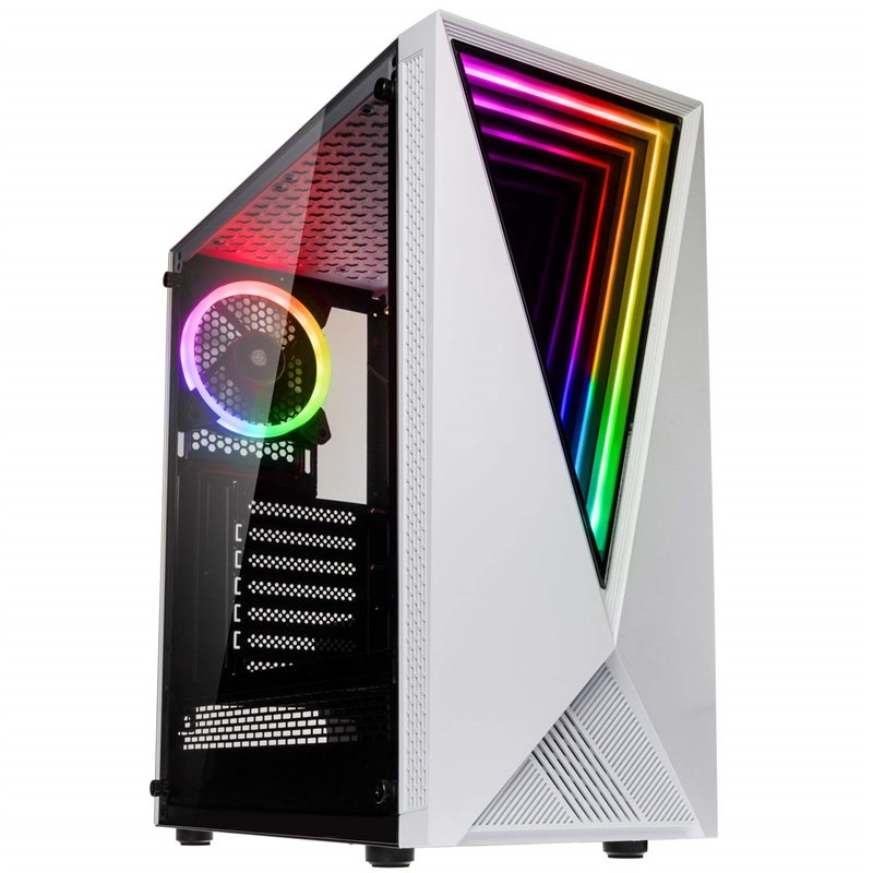 Caixa ATX Kolink VOID RGB Vidro Temperado Branco