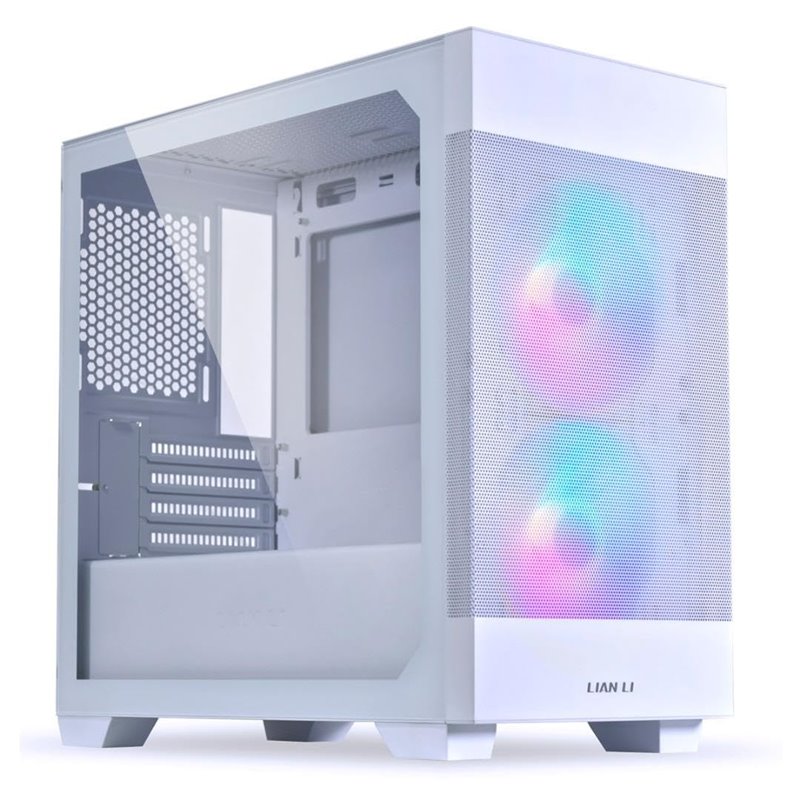 Caixa Micro-ATX Lian Li Lancool 205M Mesh Snow Vidro Temper Caixa Micro-ATX Lian Li Lancool 205M Mesh Snow Vidro Temper