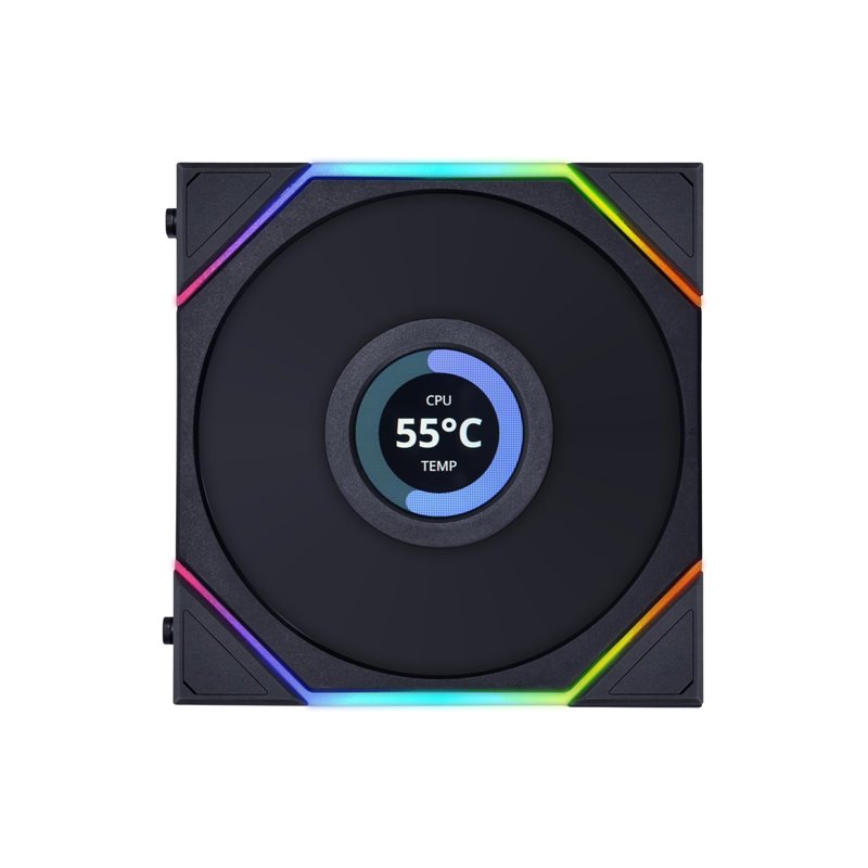 Ventoinha Lian Li UNI TL LCD Reverse Series Preto 120mm