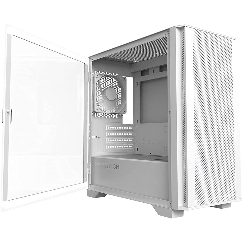 Caixa Micro-ATX Montech AIR 100 Lite Vidro Temperado Branco