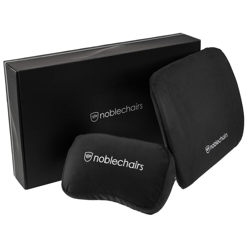 Set de Almofadas noblechairs Memory Foam Pretas