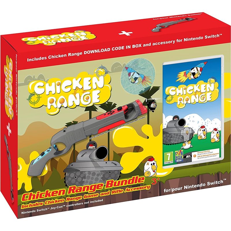 Chicken Range Game Bundle + Rifle Accessory Nintendo Switch (Código na Caixa) Chicken Range Game Bundle + Rifle Accessory Nintendo Switch (Código na Caixa)
