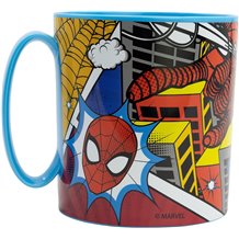 Caneca Microondas 350ML - Spiderman Arachnid Grid