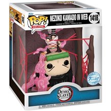Figura Funko POP! Deluxe: Demon Slayer - Nezuko Kamado in Web (Special / Glow in the Dark) 1418
