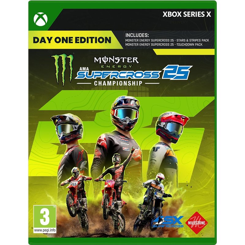 Monster Energy Supercross 25: The Official Videogame - Day One Edition Xbox Series X Monster Energy Supercross 25: The Official Videogame - Day One Edition Xbox Series X