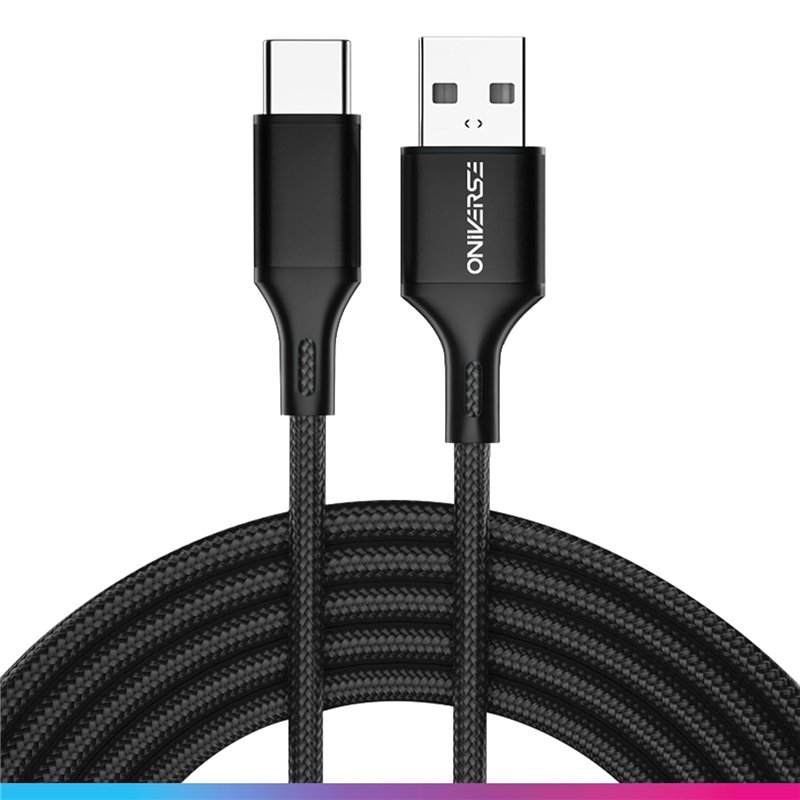 Oniverse - Cabo USB-A to USB-C (3 Metros) Oniverse - Cabo USB-A to USB-C (3 Metros)