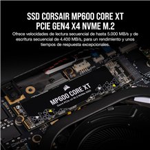Disco SSD M.2 2280 Corsair MP600 CORE XT Gen 4 NVMe 1TB (5000/3500 MB/s)