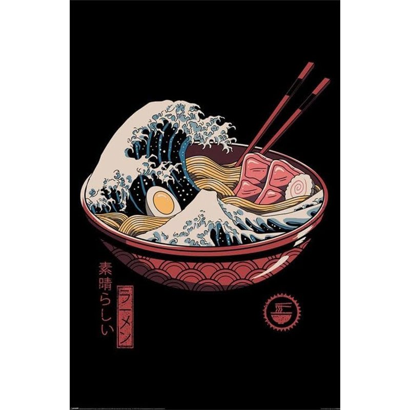 Poster - Vincent Trinidad: Great Ramen Wave Poster - Vincent Trinidad: Great Ramen Wave