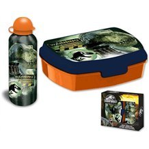 Garrafa Aluminio 500ml + Lancheira - Jurassic World