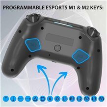 Comando Sem Fios Subsonic - PS5 Wireless LED Controller Black