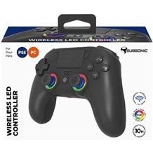 Comando Sem Fios Subsonic - PS5 Wireless LED Controller Black