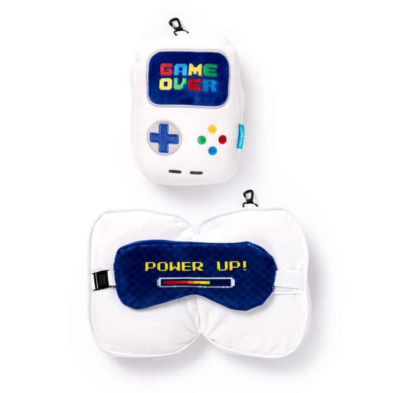 Almofada de viagem e máscara para dormir Relaxeazzz - Game Over Almofada de viagem e máscara para dormir Relaxeazzz - Game Over