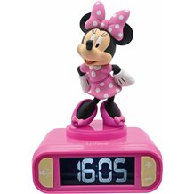 Relógio Despertador 3D Digital - Disney Minnie (Com Luz e Som)