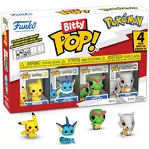 Figura Funko Bitty POP! 4-Pack - Pokémon: Pikachu / Vaporeon / Squirtle / Cubone