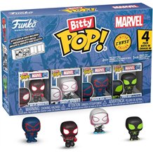 Figura Funko Bitty POP! 4-Pack - Marvel: Miles Morales / Ghost Spider / Spider-Man 2099 / Spider-Man Stealth Suit