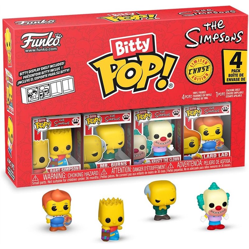 Figura Funko Bitty POP! 4-Pack - The Simpsons: Bart Simpson / Mr. Burns / Krusty the Clown / Lard Lad Figura Funko Bitty POP! 4-Pack - The Simpsons: Bart Simpson / Mr. Burns / Krusty the Clown / Lard Lad