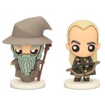 Set 2 Figuras SD Toys Mini Rubber Figures - The Lord of the Rings: Gandalf & Legolas