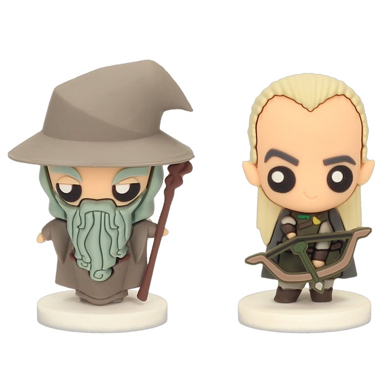 Set 2 Figuras SD Toys Mini Rubber Figures - The Lord of the Rings: Gandalf & Legolas Set 2 Figuras SD Toys Mini Rubber Figures - The Lord of the Rings: Gandalf & Legolas