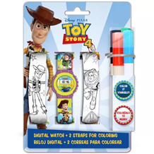 Relógio Digital com Correia para Pintar - Toy Story 4