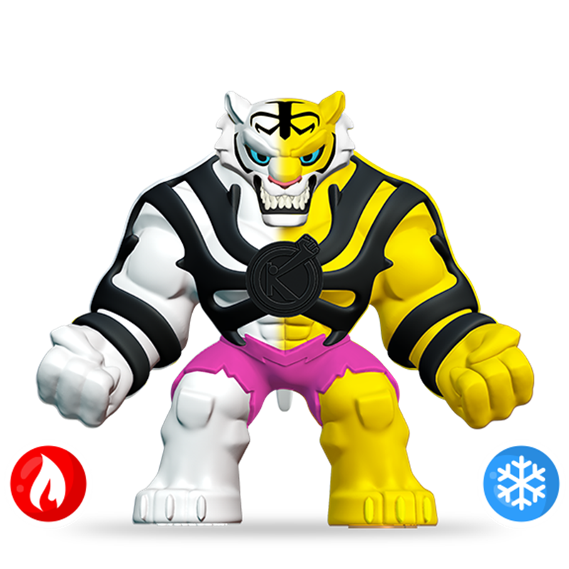 Figura Elastikorps Fighter Kamaleon - Tiger (12cm)