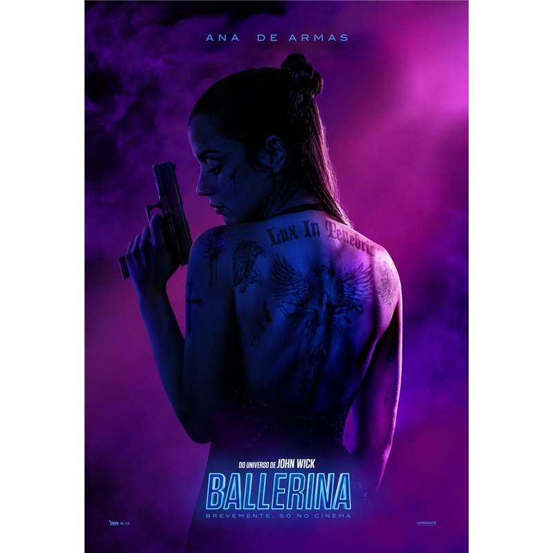 Poster Cinema Oficial - Do Universo de John Wick: Ballerina (Ana de Armas)