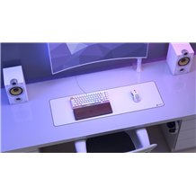 Tapete Gaming - Glorious Mouse Pad: Extended / White / Stitched Edges / 91x28cm
