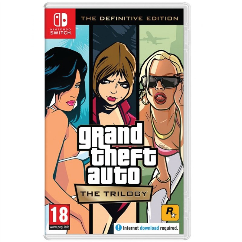 Grand Theft Auto: Trilogy Definitive Edition Nintendo Switch (Código na Caixa)